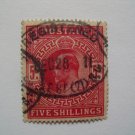 Edward VII Five Shilling Postage Stamp