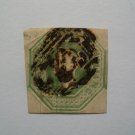 Queen Victoria 1 Shilling Embossed Stamp 1847
