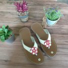 Slippers Brown leather for girls