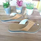 Slippers brown leather for boy