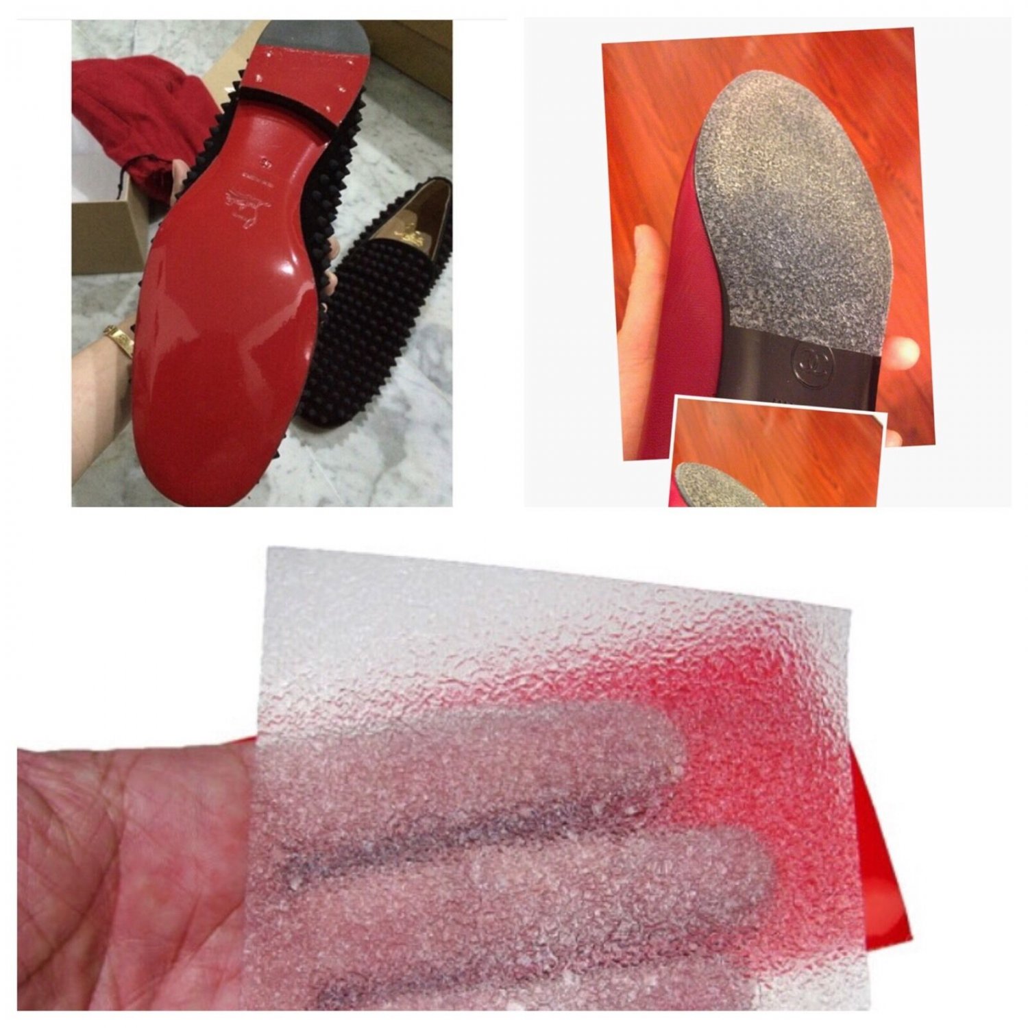 red bottom sole protector