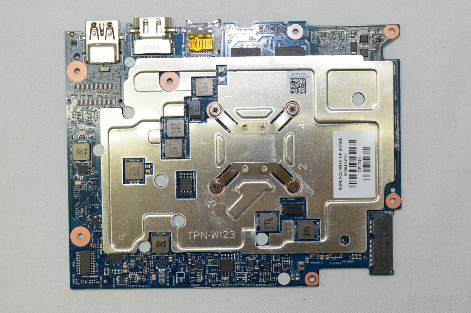 HP Chromebook 11-V019WM Motherboard, Intel Celeron N3060 @ 1.6 GHz, 4GB RAM