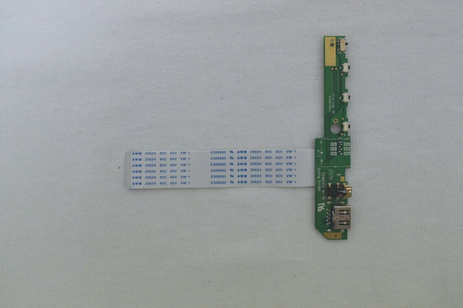 Ematic EWT116BL DC IN USB Board