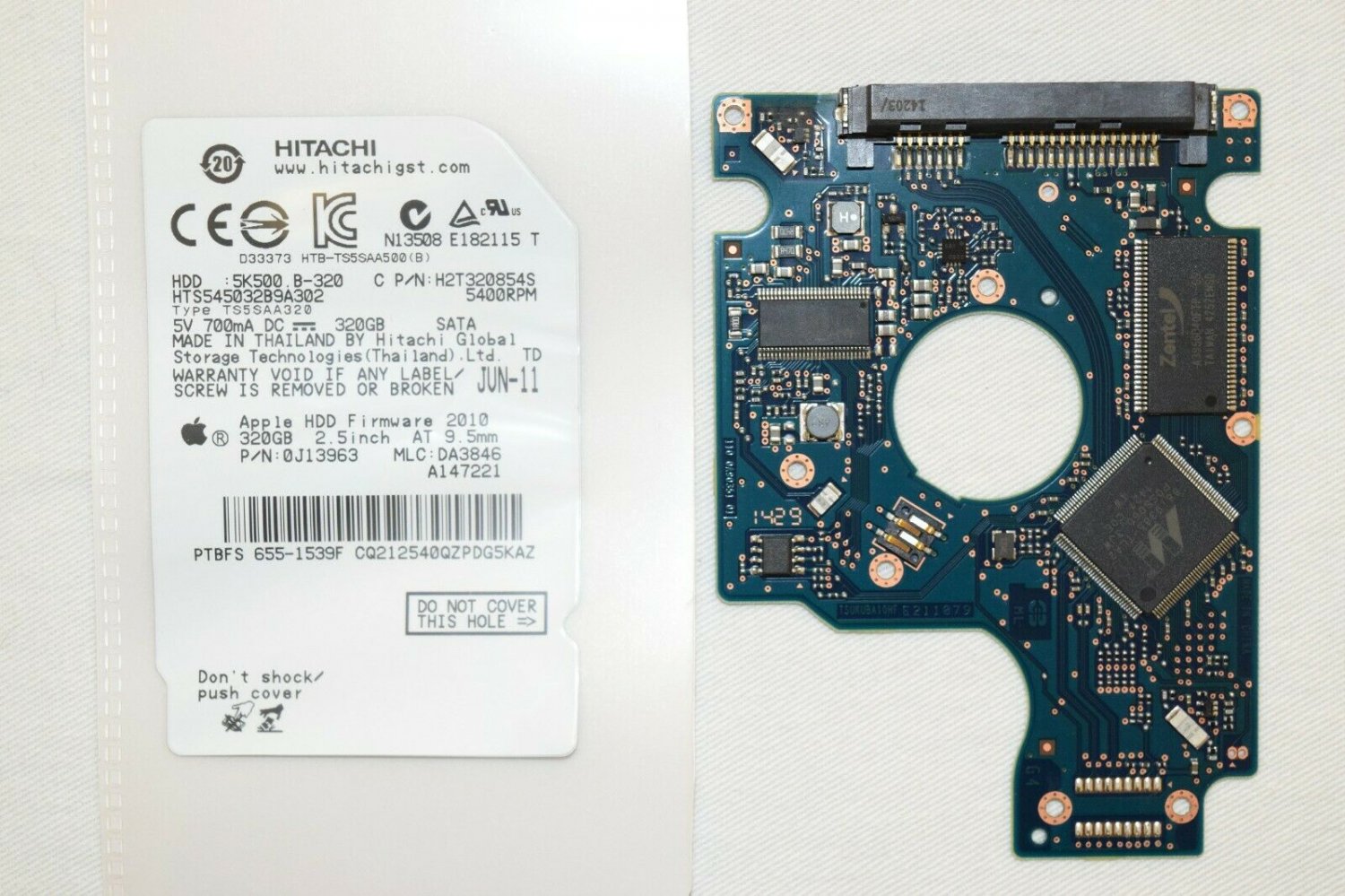 Hitachi HTS545032B9A302 PCB Hard Drive Controller Board, P/N 2200A9035101