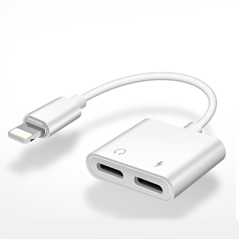 NEW iPhone 2-in-1 Lightning Charger / Audio Adapter For 7 8 X 11 Pro Max