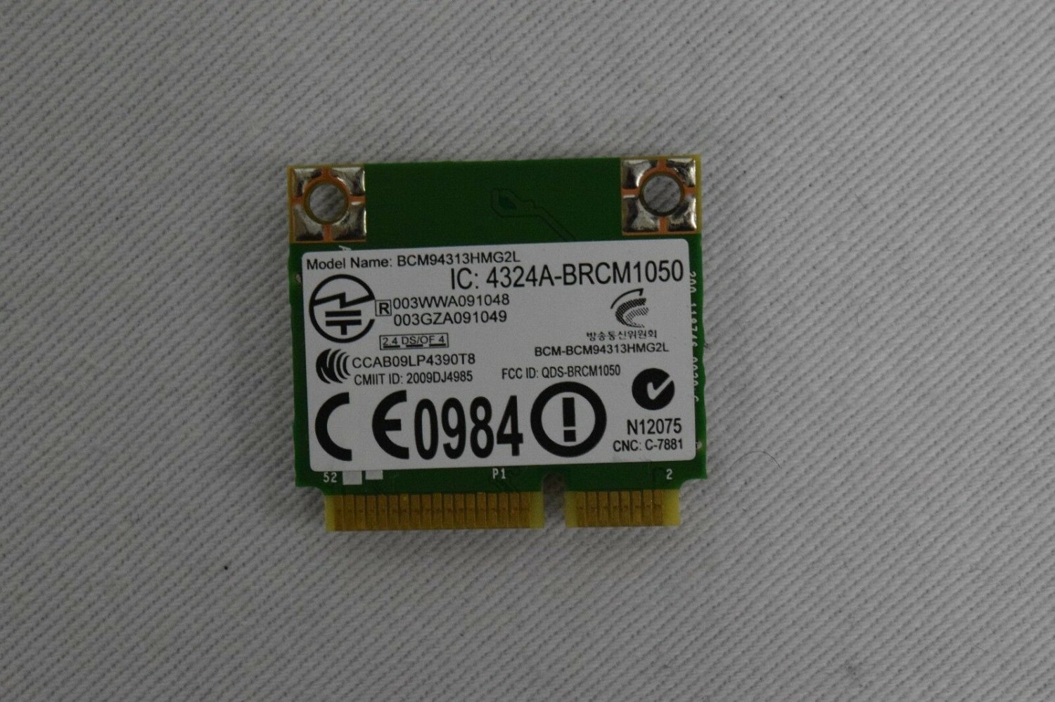 Dell DW1501 PCI-E 802.11n Wireless WLAN Card Broadcom BCM94313HMG2L