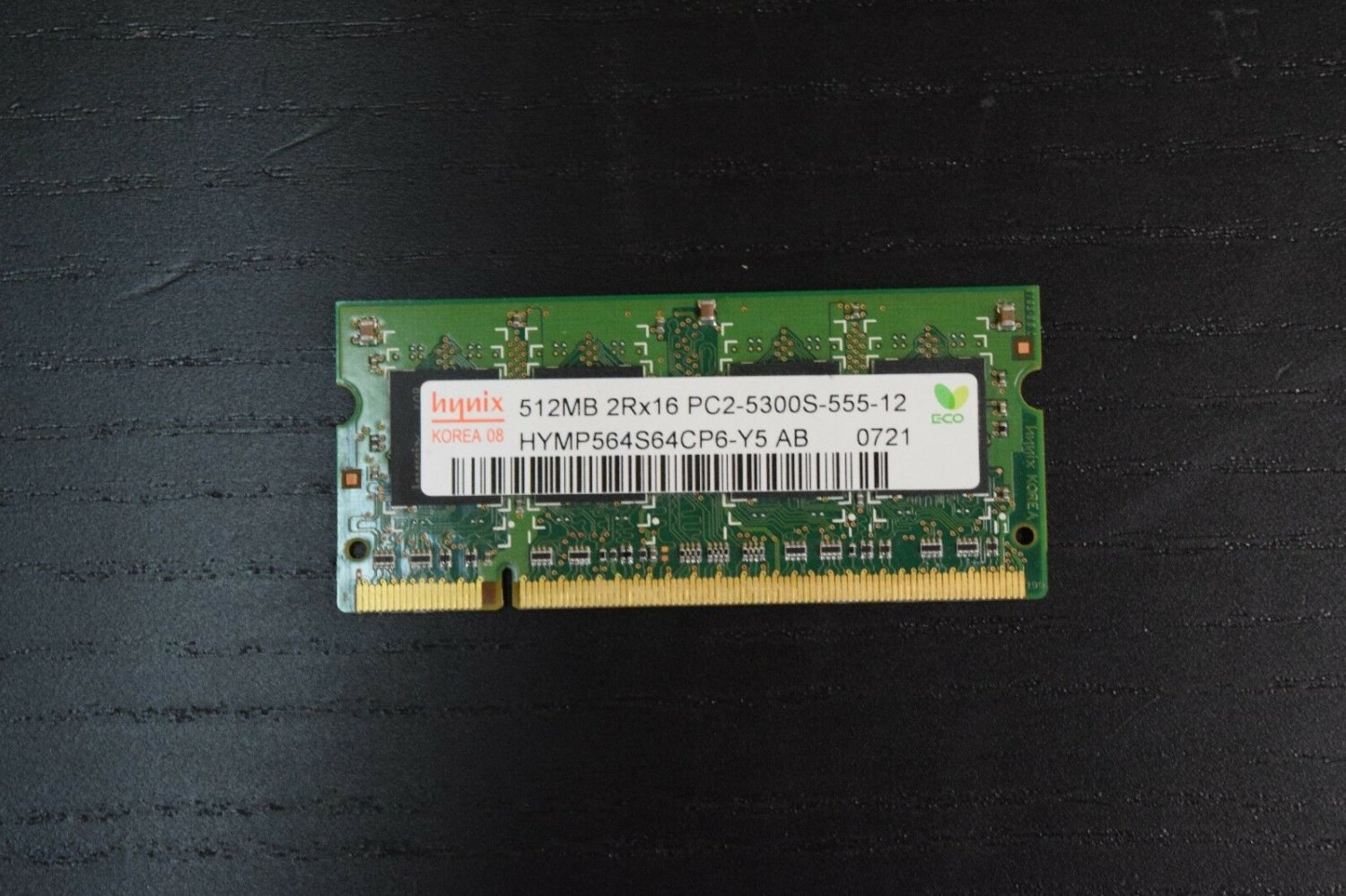 Lot of (2) Hynix 512MB 2Rx16 PC2-5300S SODIMM RAM
