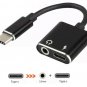 NEW USB-C to 3.5mm Audio / USB-C Charger 2-in-1 Adapter, Samsung Android MacBook