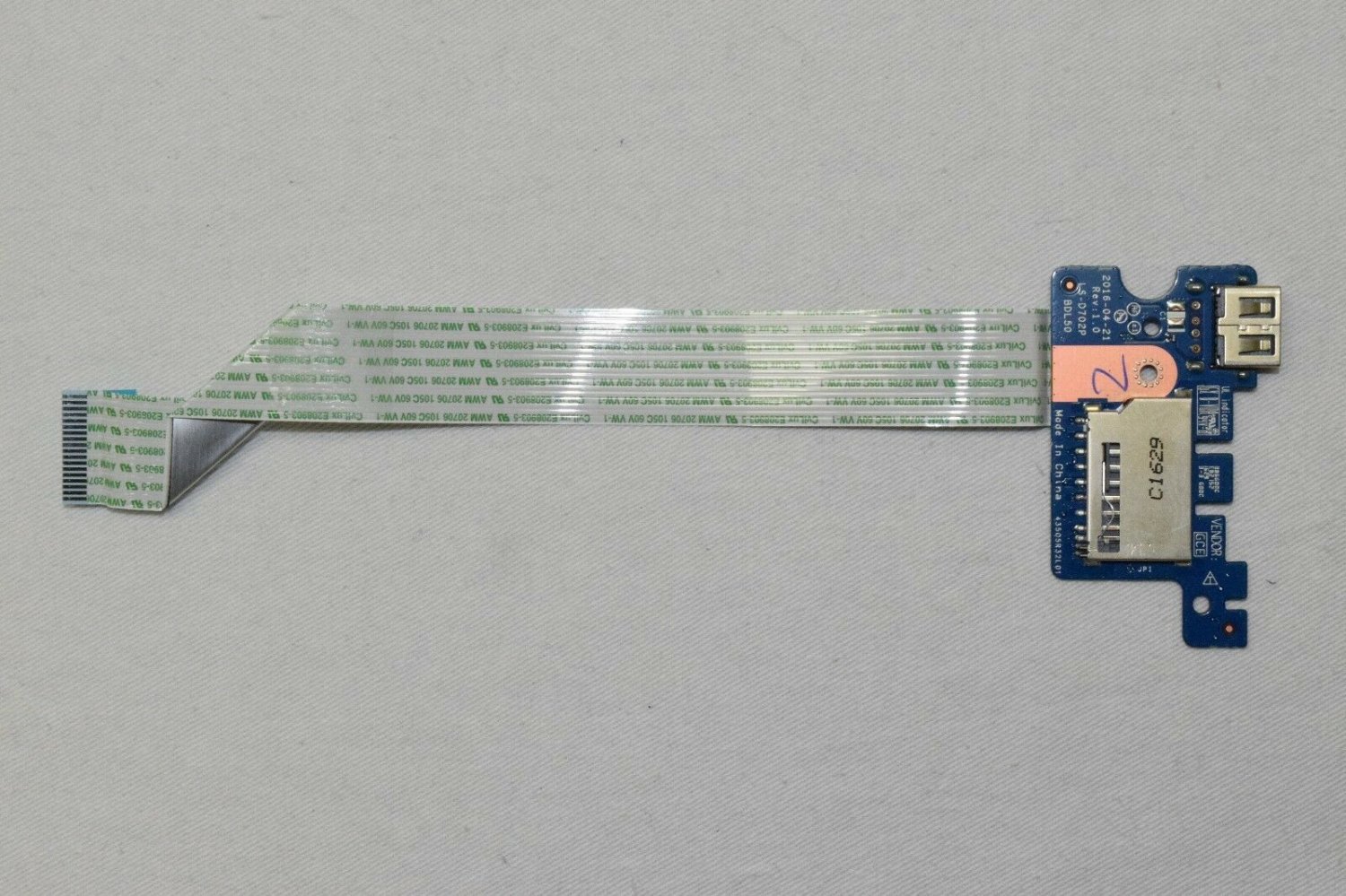 HP 255 G5 Card Reader USB Board with Cable, LS-D702P
