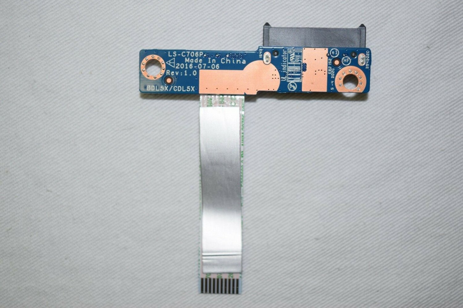 HP Notebook 15-AY039WM DVD Drive Connector Board with Cable, LS-C706P