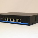 NetFu POE Network Switch, 5 Gbit Ports (1 Uplink Port), 1 Year Warranty