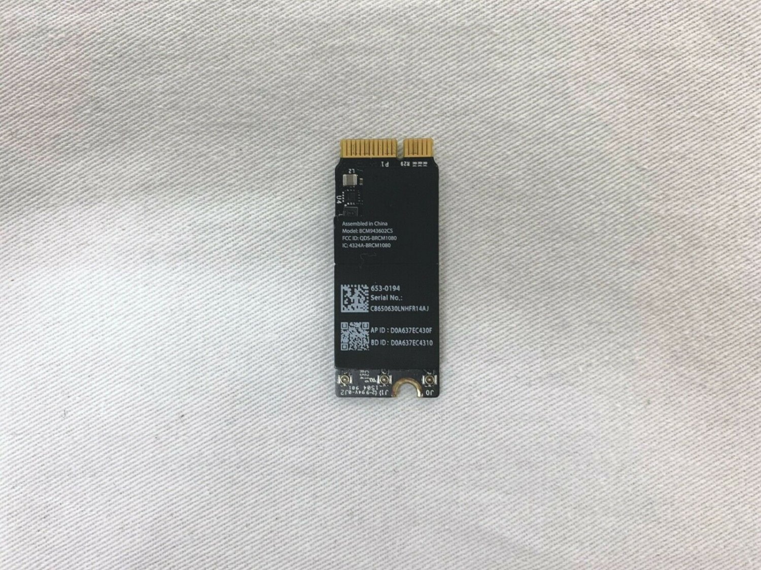 Apple MacBook Pro A1502 WiFi Bluetooth Card 653-0194