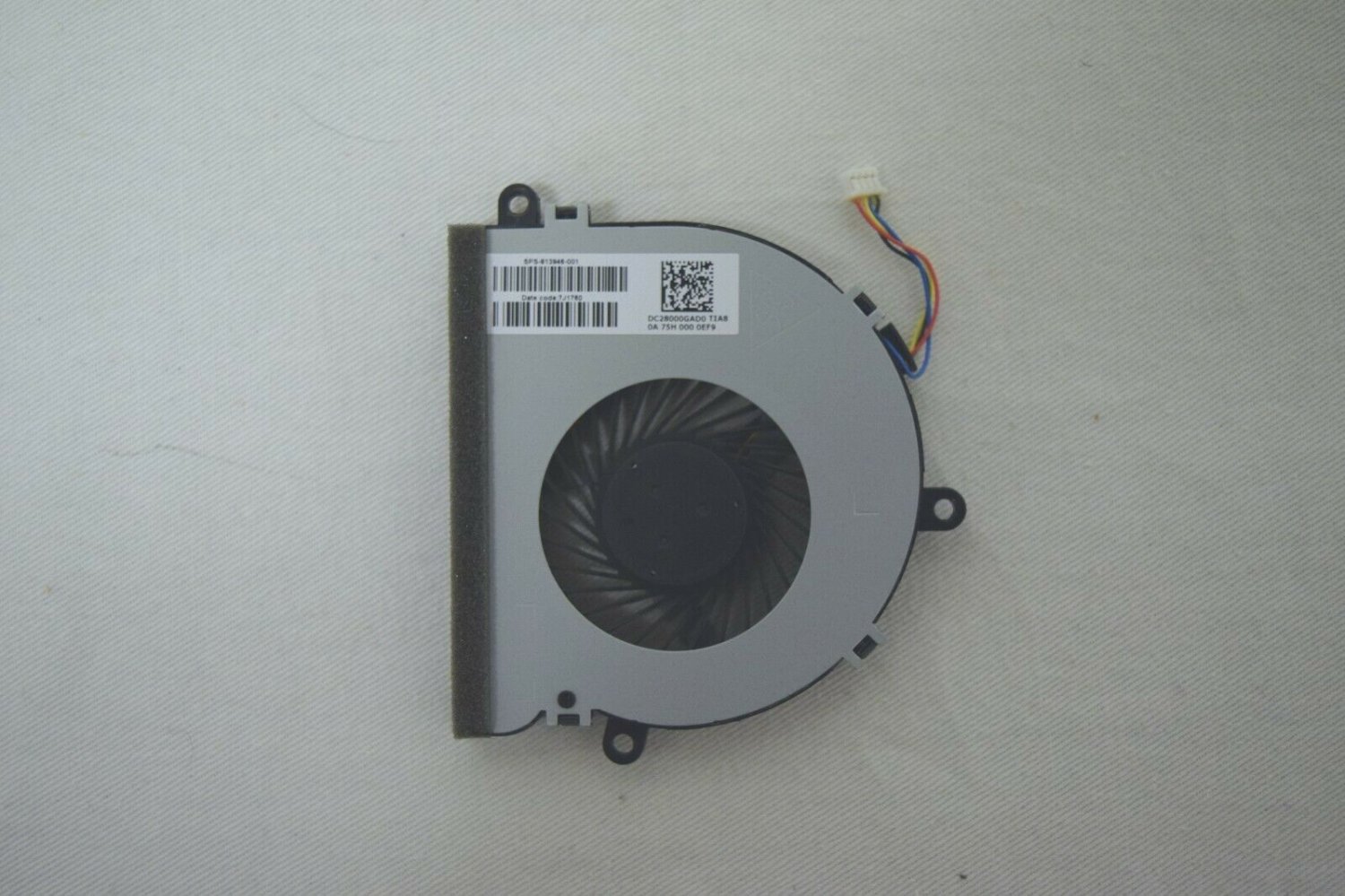 HP Notebook 15-BA083NR CPU Cooling Fan, 813946-001