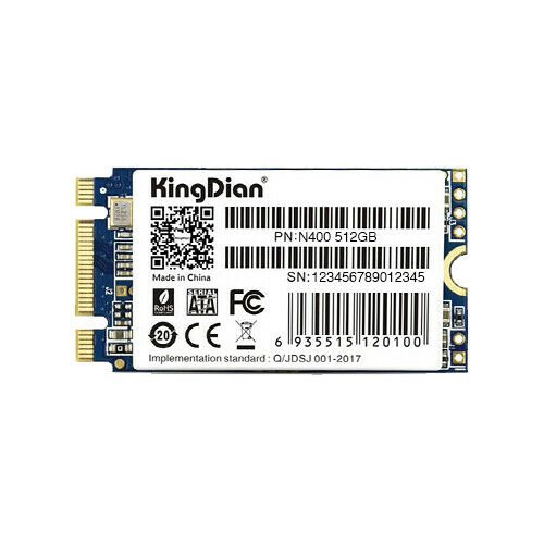 NEW KingDian 42mm 512gb M.2 SSD 3D NAND SATA 2242, 3 Year Warranty