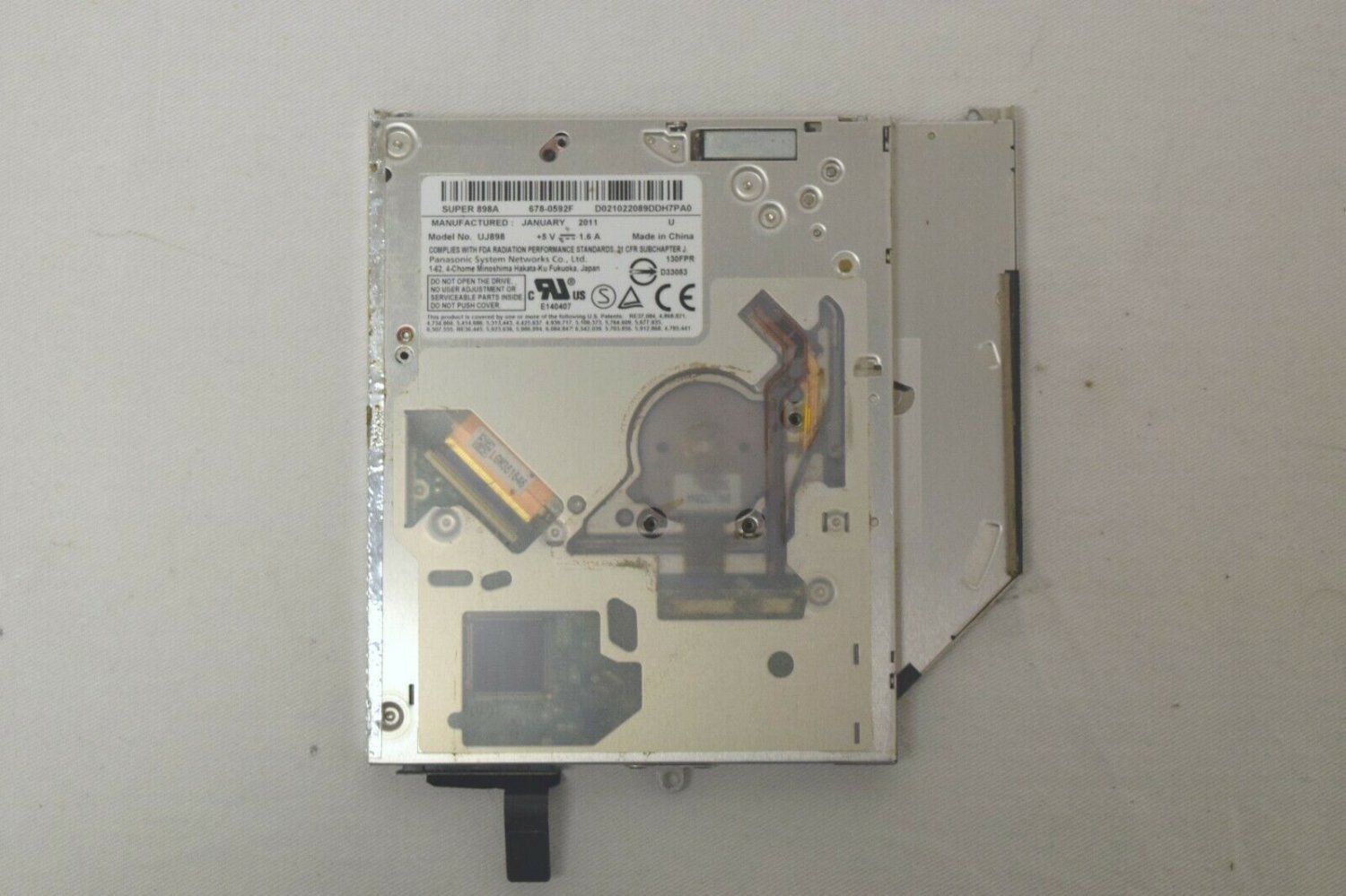 Apple MacBook Pro 13" 2011 A1278  Super Multi UJ898 DVD-RW Drive, 678-0592F