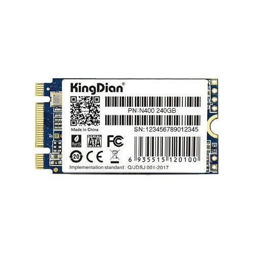 NEW KingDian 42mm 256gb M.2 SSD 3D NAND SATA 2242, 3 Year Warranty