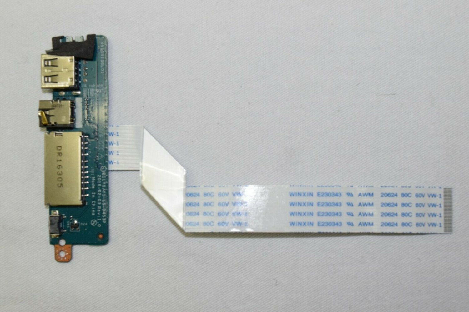 Lenovo FLEX 4-1470 LS-D453P Audio USB Card w/ Cable, NBX0001W800