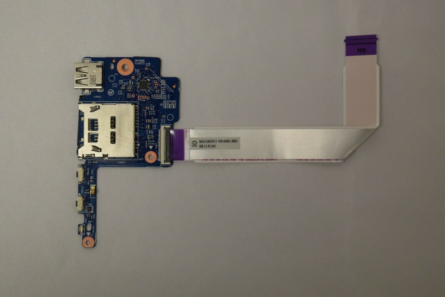 HP Pavilion 15-BK020WM USB Card Reader Board, 450.04801.0001