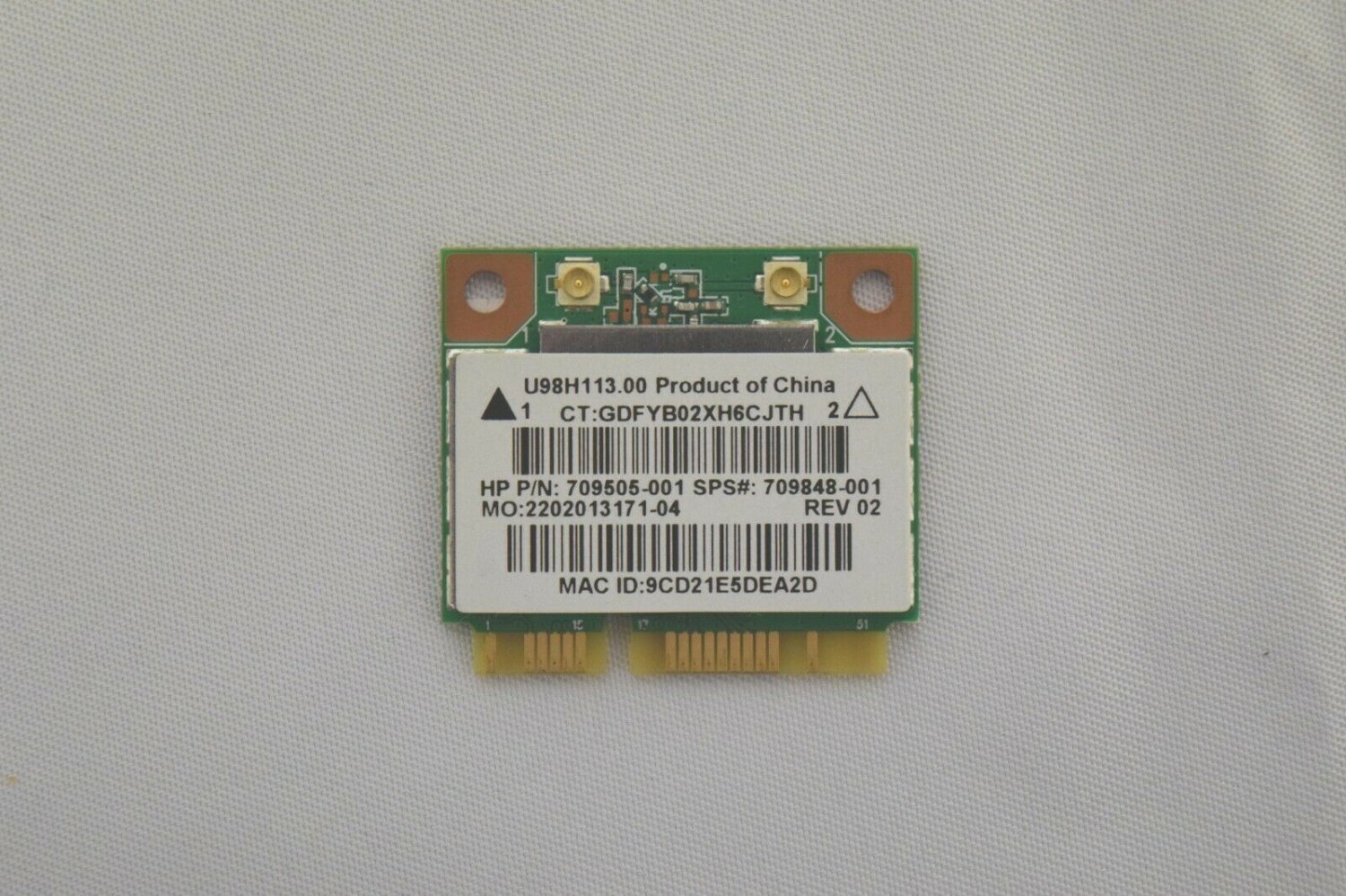 HP Touchsmart 15-D045NR Wireless WiFi Card, 709848-001