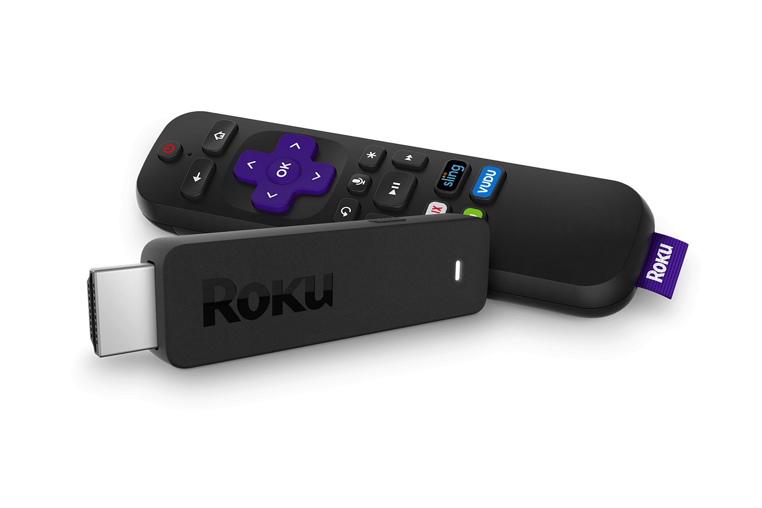 Roku Streaming Stick + 3610R, HD 4K HDR, Quad-core Processor, 802.11ac dual-band