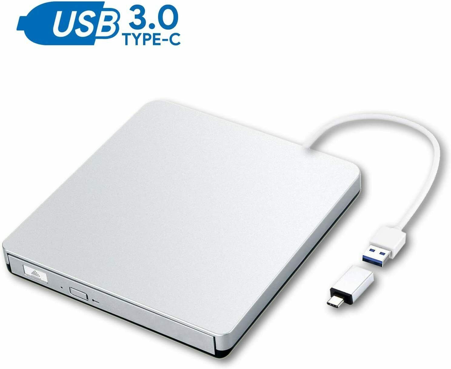 DoHonest Slim Portable Optical Drive, External DVD/CD Drive, USB 2.0/3.0