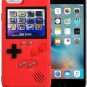 Game Console Case for iPhone 6/6S/7/8, Red, 36 Games