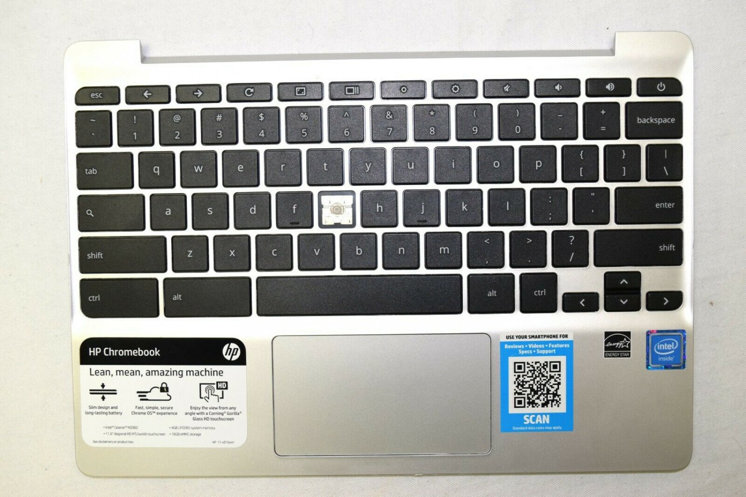 HP Chromebook 11-V019WM Top Case, 439.09703