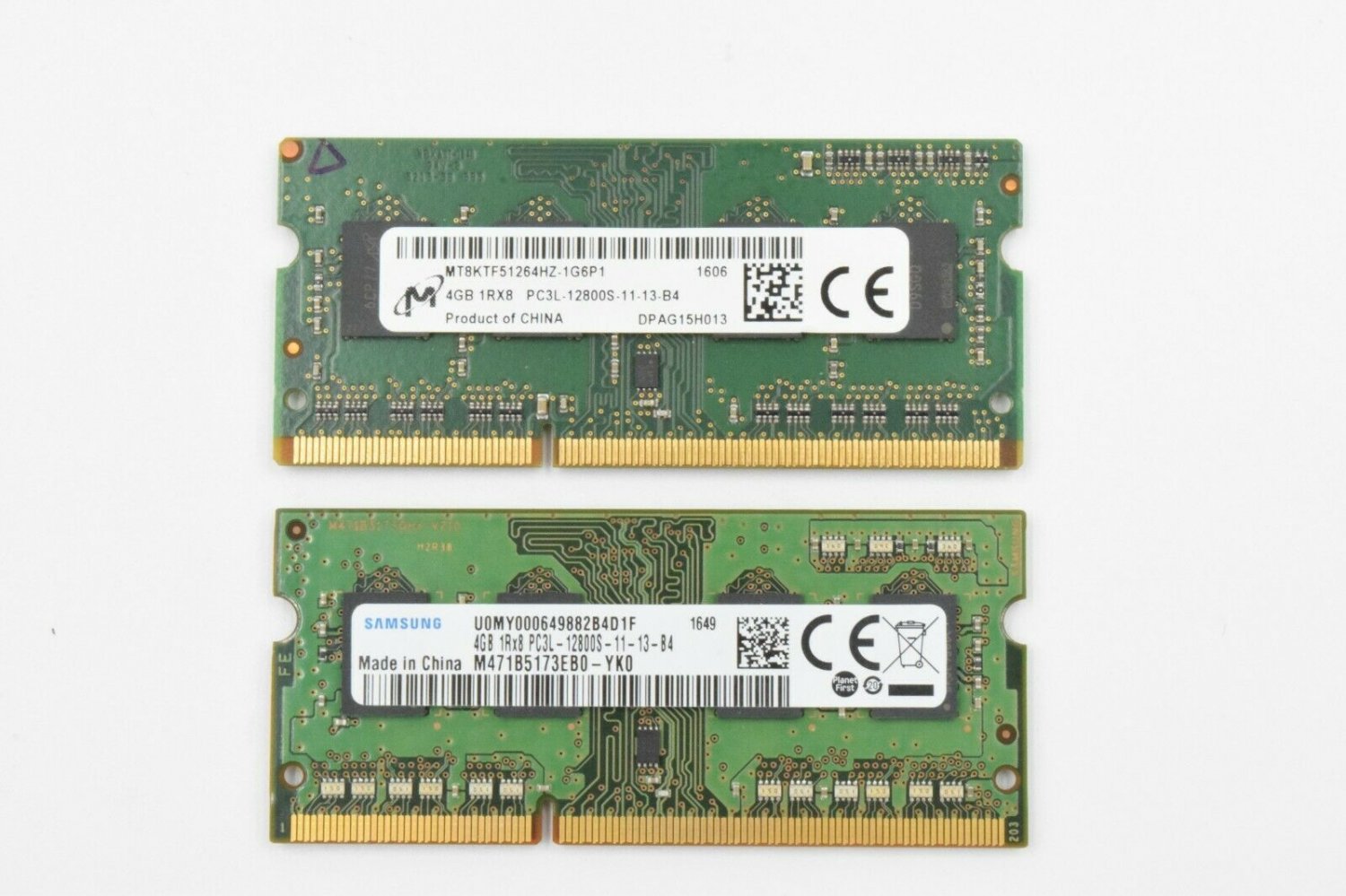 8GB (2x4GB) PC3L-12800S, DDR3 SODIMM