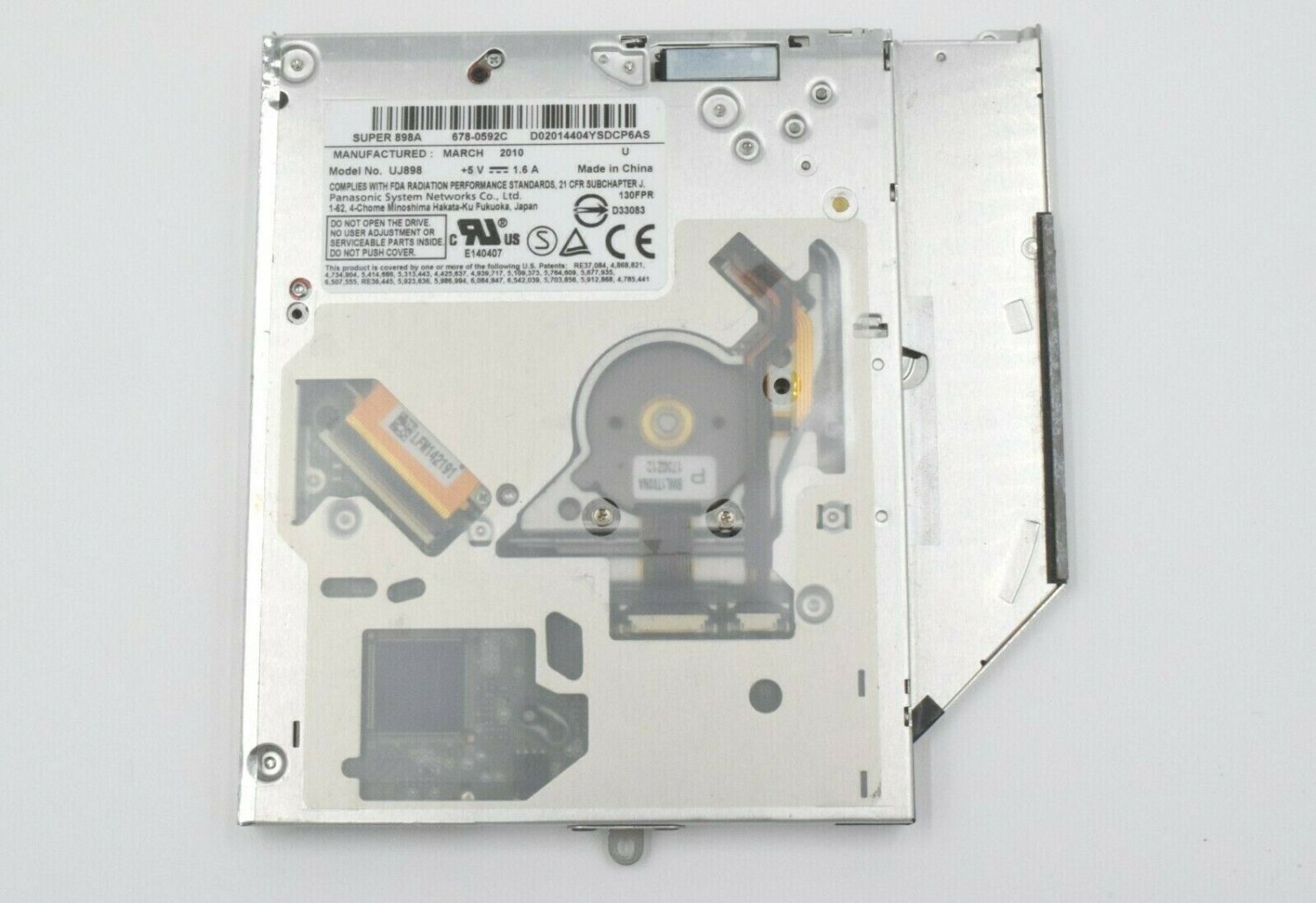 Apple MacBook Pro A1278 (Mid 2010) UJ898 DVD-RW Drive