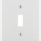 Leviton 86001 1-Gang Toggle Device Swtch Wall Plate, Std Size, White, B000FPCC74