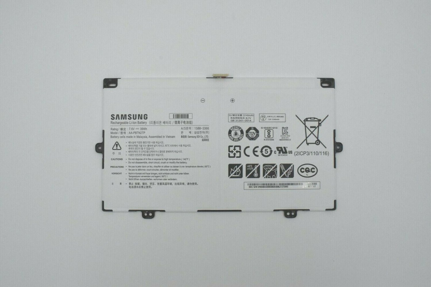 Samsung Chromebook Pro XE510C24 Rechargeable Li-Ion Battery