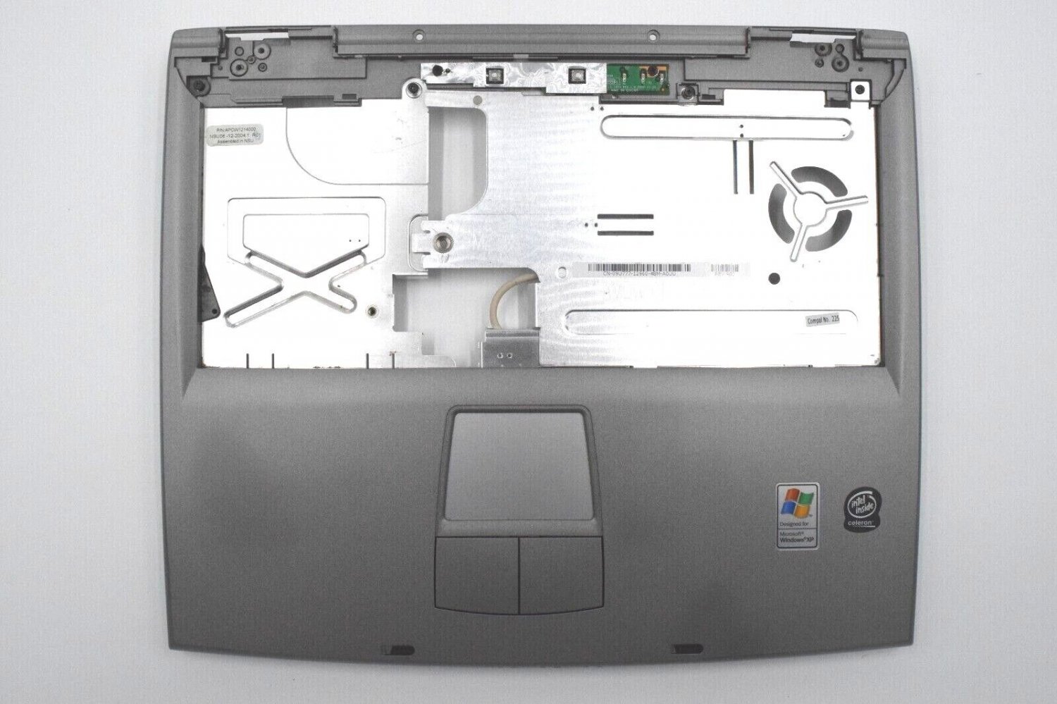 Dell Inspiron 1150 PP08L Palmrest, Touchpad, Top Case, Heat Shield Assembly