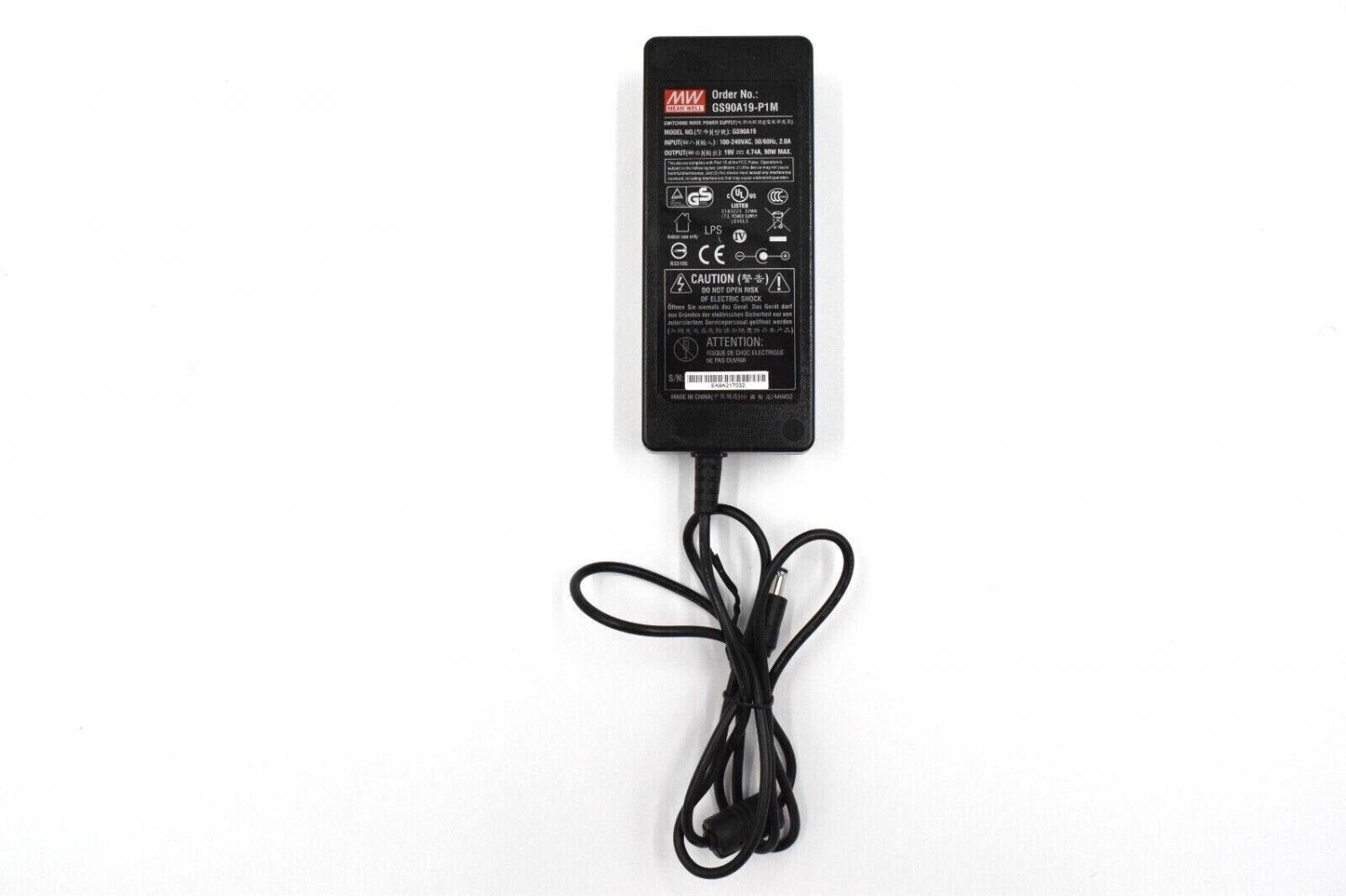 Mean Well Power Supply GS90A19-P1M 19V 4.74A 90W