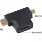NEW NetFu HDMI Mini Type C & Micro Type D to Standard Type A Video Adapter