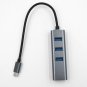 NEW Combo Gigabit Ethernet USB Type-A 3 Port Hub Adapter 5Gbps, MacBook, Windows