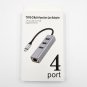 NEW Combo Gigabit Ethernet USB Type-A 3 Port Hub Adapter 5Gbps, MacBook, Windows