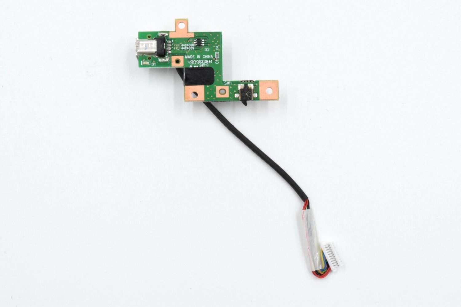 Lenovo Thinkpad T400 USB Port Board with Cable, PN 44C4060