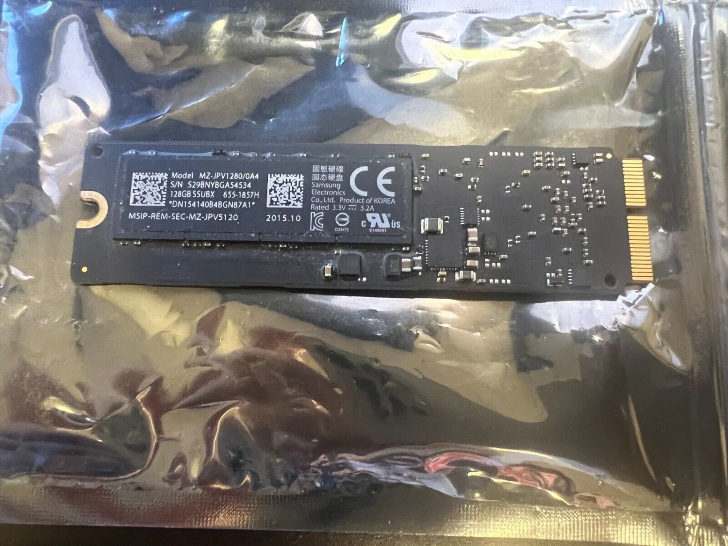 Apple Samsung 128GB SSD JPV128R JPV1280 JPU128T MacBook Pro Retina SSD 2013-2015