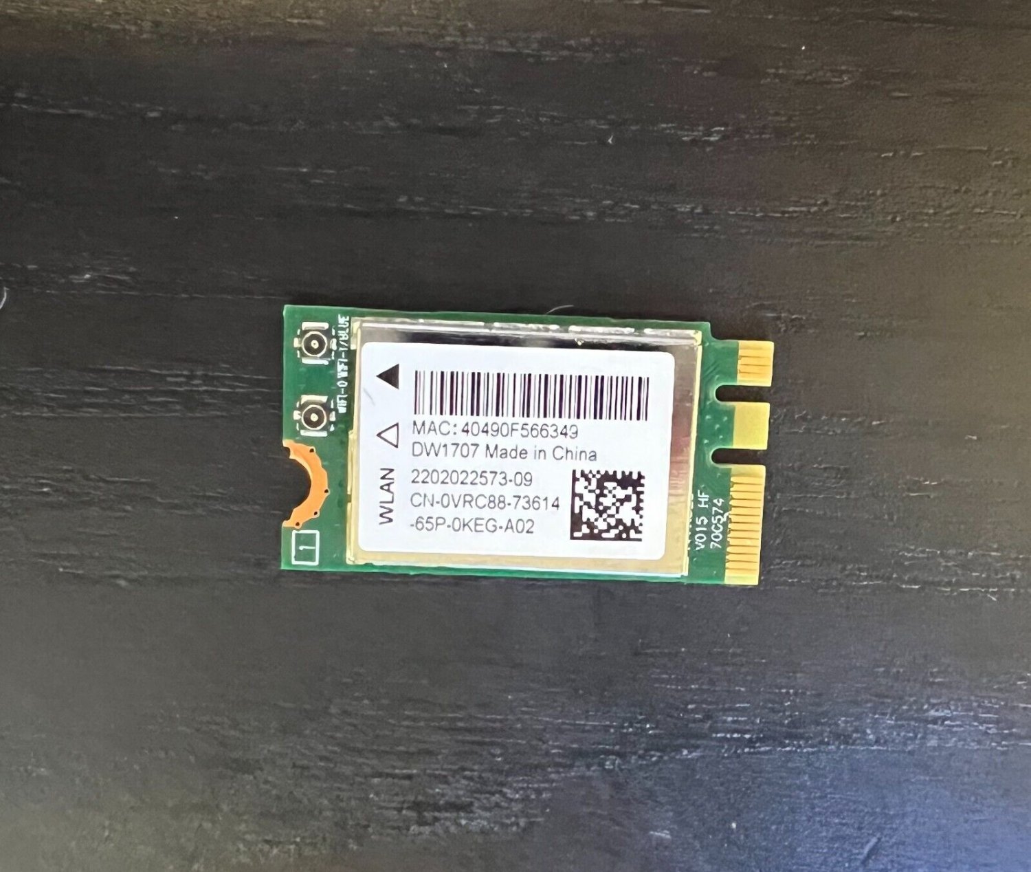 Dell OEM DW1707 Atheros QCNFA335 802.11b/g/n + BT4.0 NGFF DP/N JY0YN