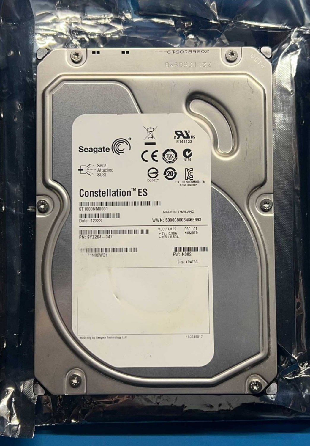 NEW Seagate Constellation ES  ST1000NM0001   9YZ264-002  1TB 7200RPM 6Gbps