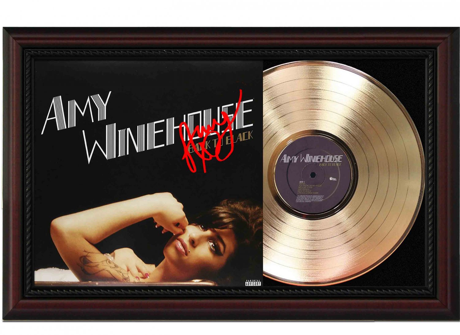 AMY WINEHOUSE "Back to Black" Framed Record Display.