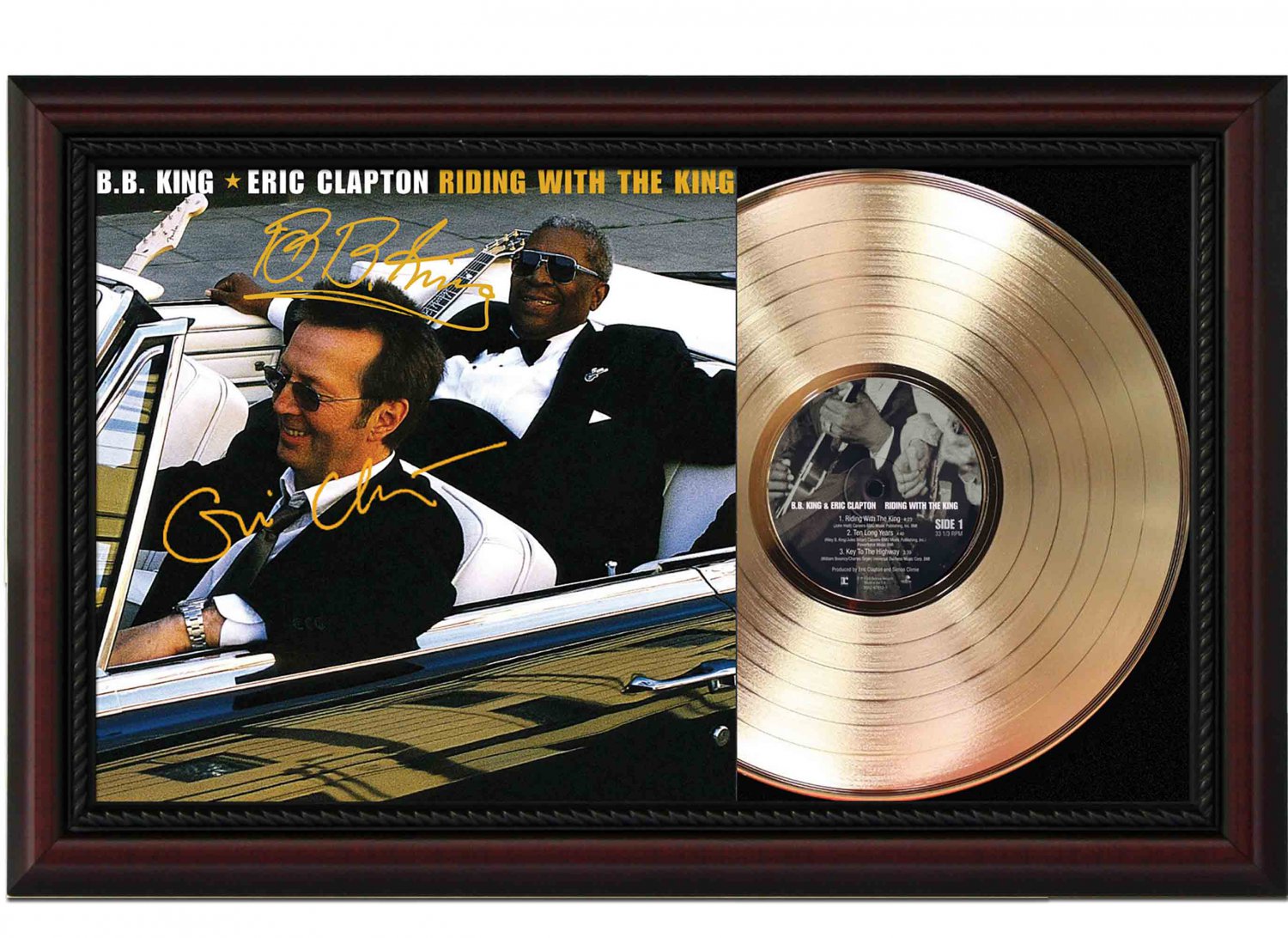 B.B. KING "Riding with the King" Framed Record Display.