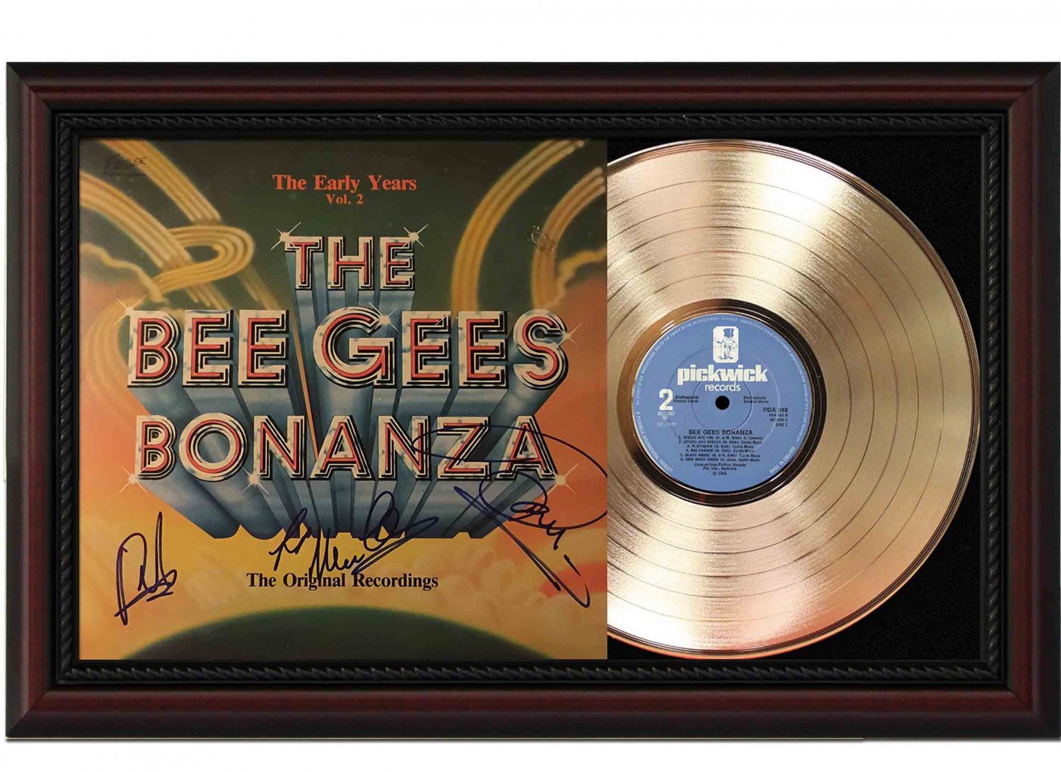 THE BEE GEE'S "Bonanza - The Early Days" Framed Record Display.