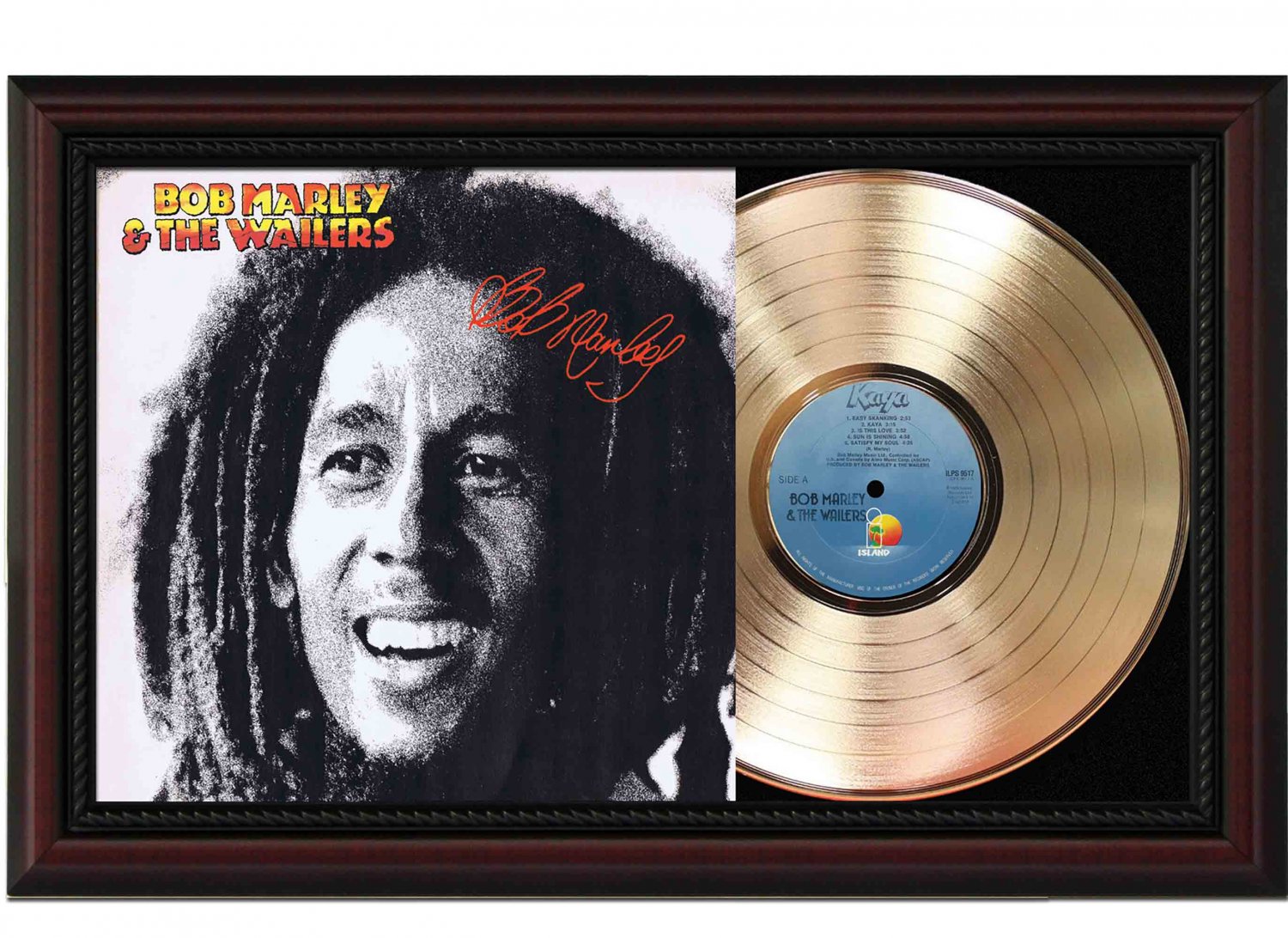 BOB MARLEY "Kaya" Framed Record Display.