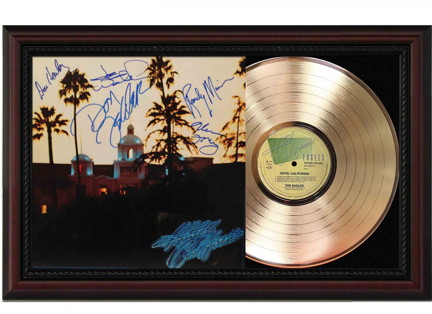 EAGLES "Hotel California" Framed Record Display.