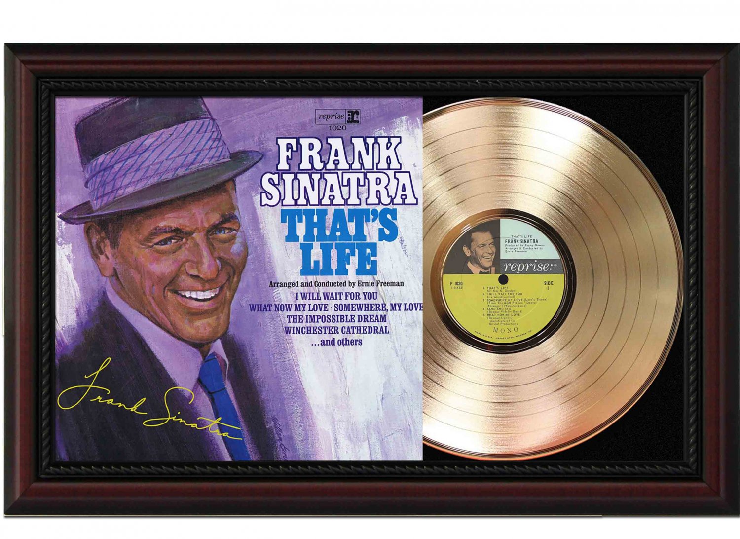 FRANK SINATRA "That's Life" Framed Record Display.