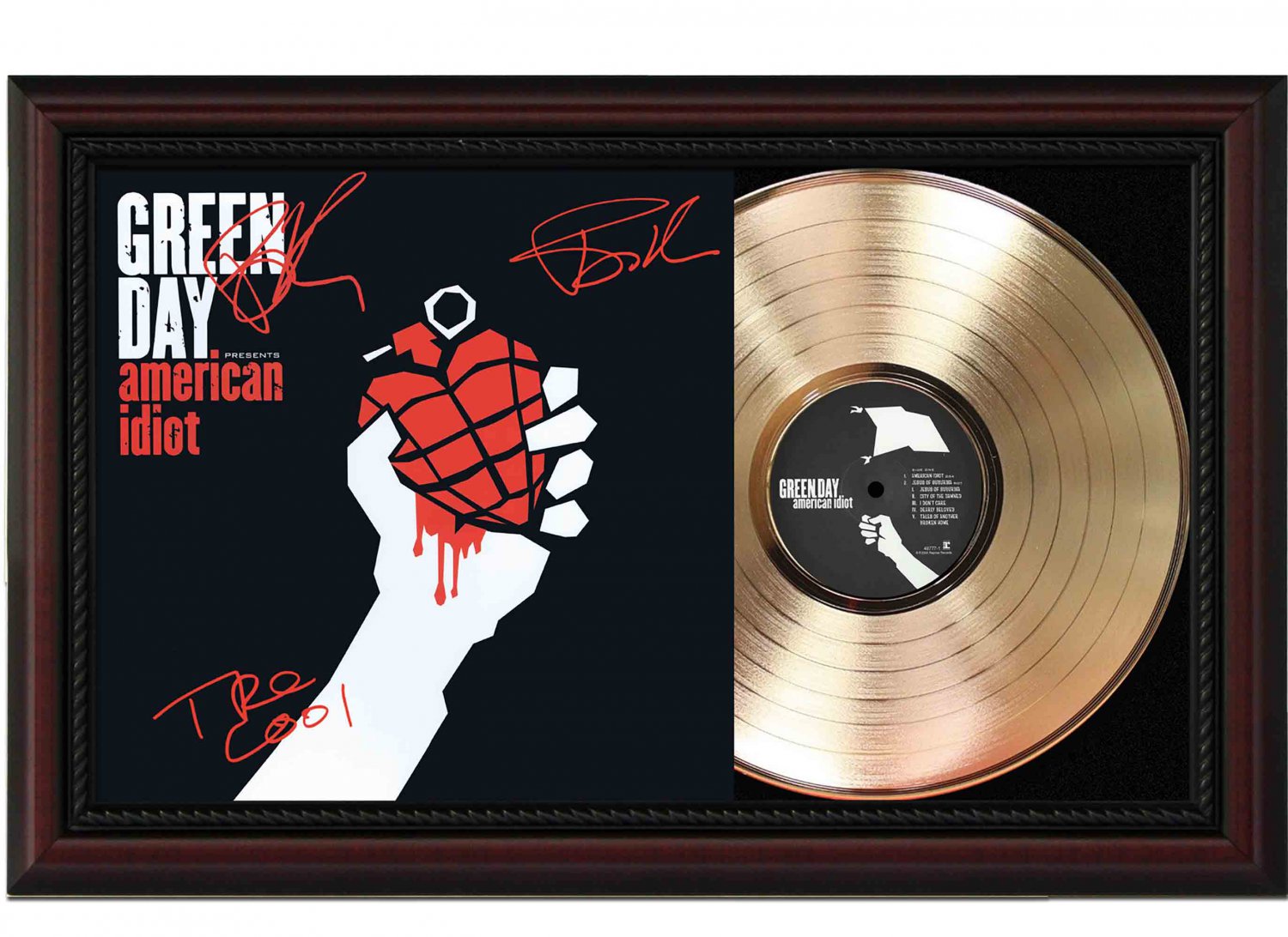 GREEN DAY "American Idiot" Framed Record Display.