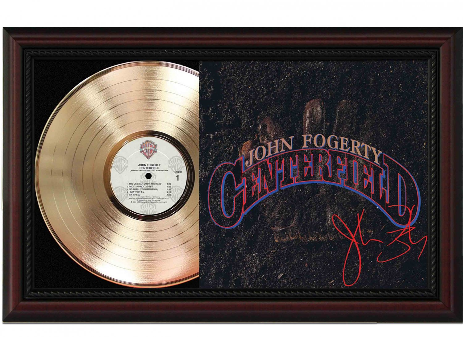 JOHN FOGERTY"Centerfield" Framed Record Display.