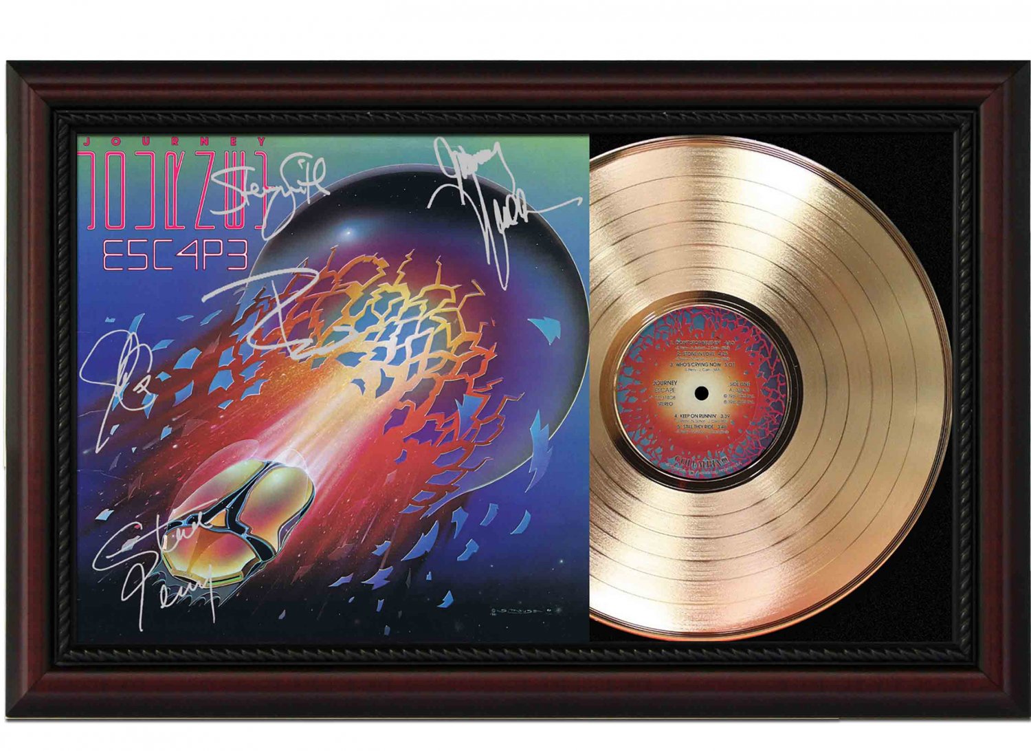 JOURNEY "Escape" Framed Record Display.