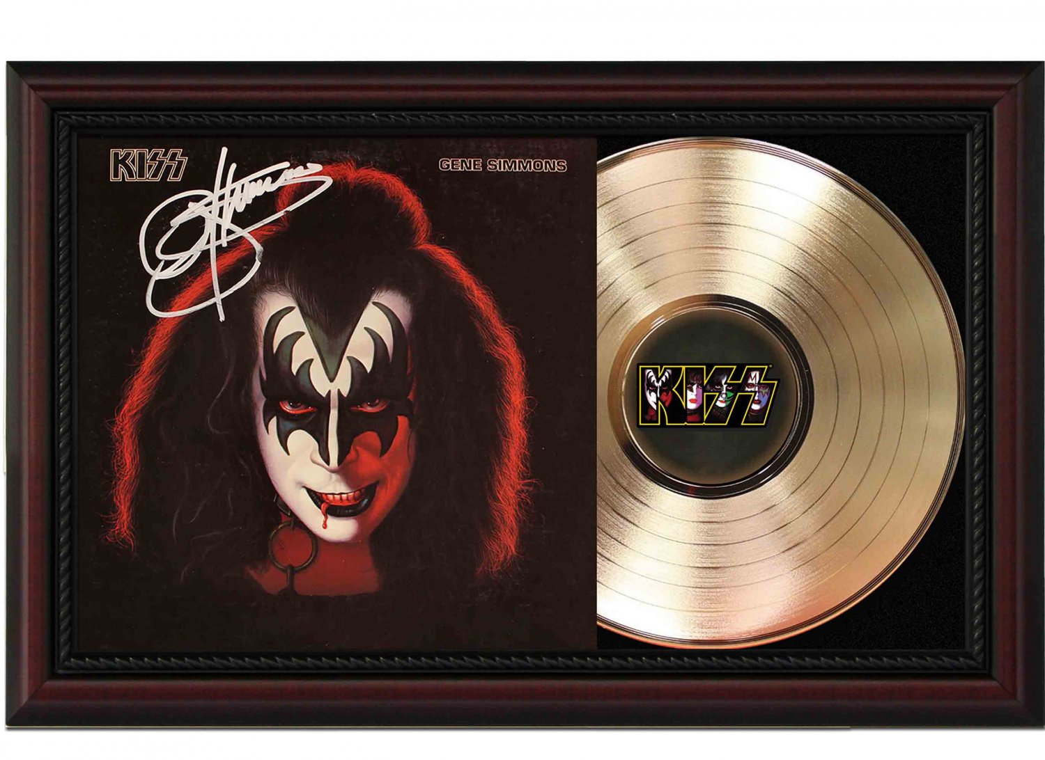 KISS "Gene Simmons" Framed Record Display.